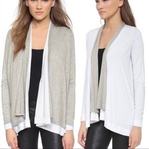 NWT Three Dots Women’s Reversible Jersey Open Cardigan (XL)